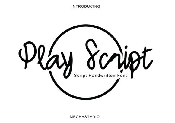 Play Script Font Poster 1