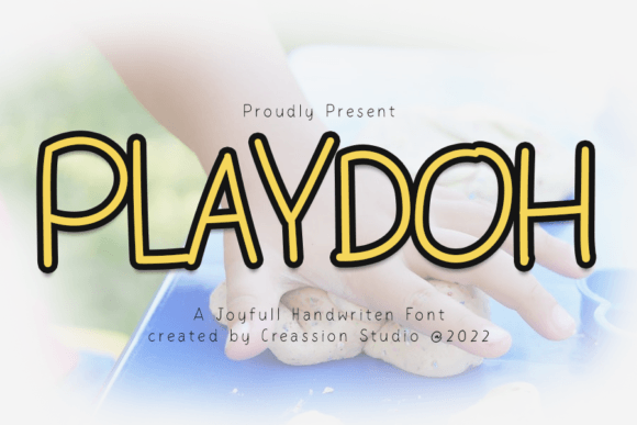 Playdoh Font Poster 1