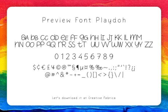 Playdoh Font Poster 4