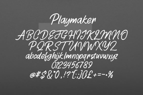 Playmaker Font Poster 5