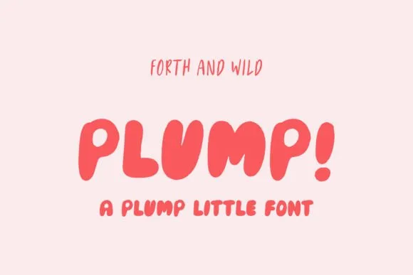 Plump Font Plump Font Poster 1