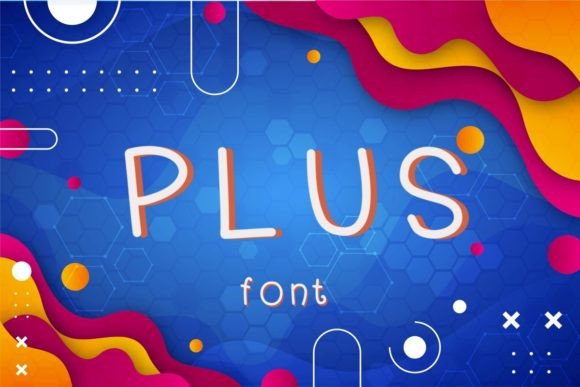 Plus Font Poster 1