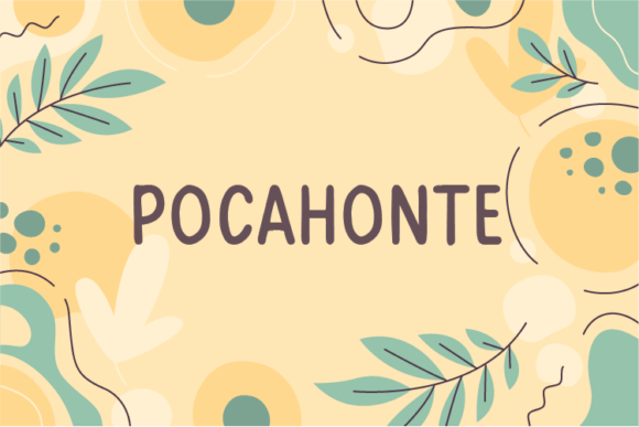 Pocahonte Font Poster 1