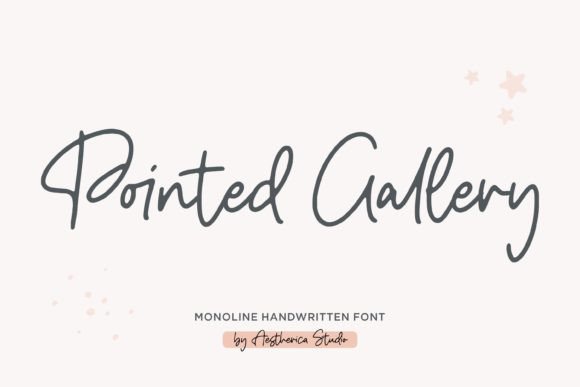 Pointed Gallery Font Poster 1