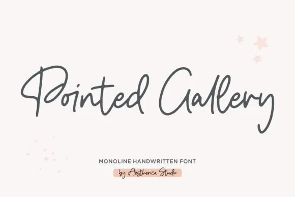 Pointed Gallery Font Pointed Gallery Font Poster 1