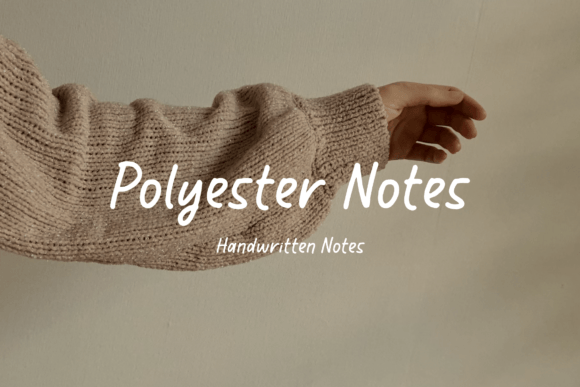 Polyester Notes Font