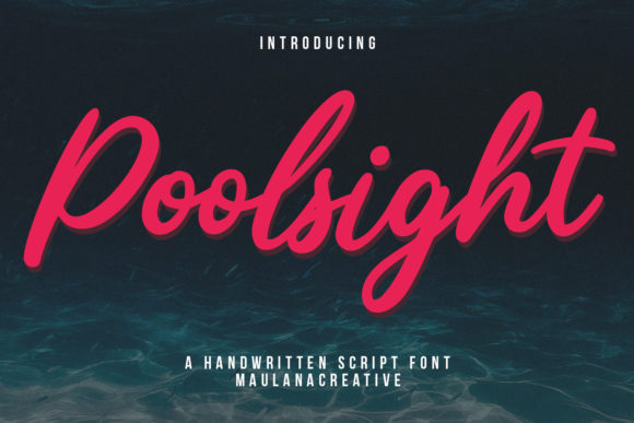Poolsight Font Poster 1