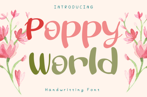 Poppy World Font Poster 1