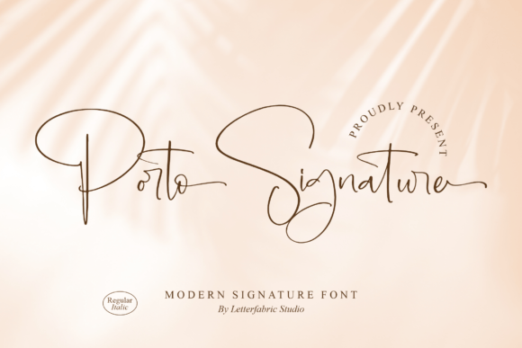 Porto Signature Font Poster 1