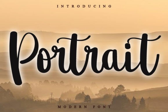 Portrait Font Poster 1