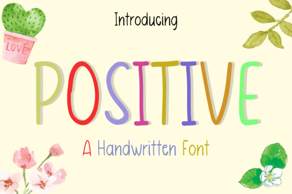 Positive Font Poster 1