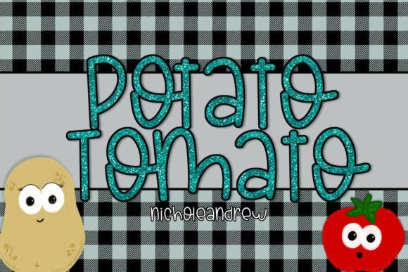 Potato Tomato Font Poster 1