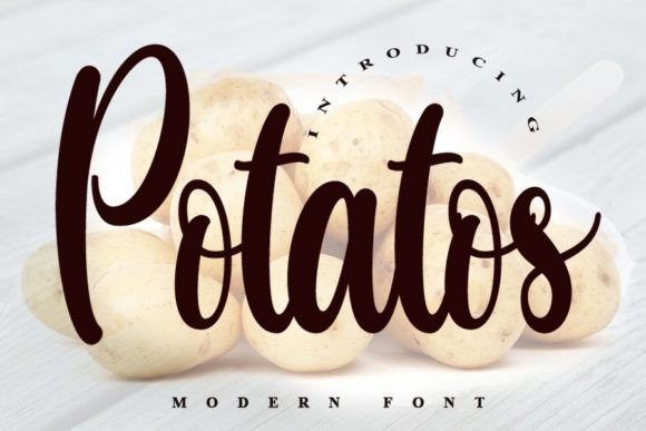 Potatos Font Poster 1