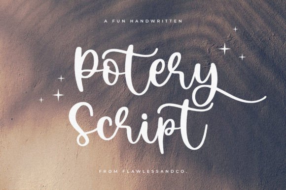 Potery Script Font Poster 1