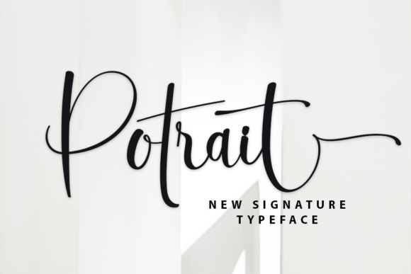 Potrait Font Poster 1