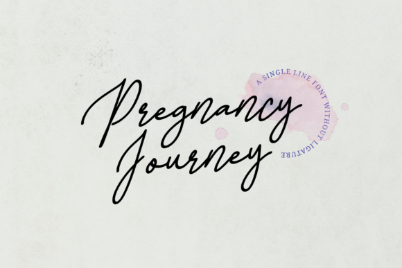 Pregnancy Journey Font Poster 1