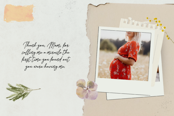 Pregnancy Journey Font Poster 2