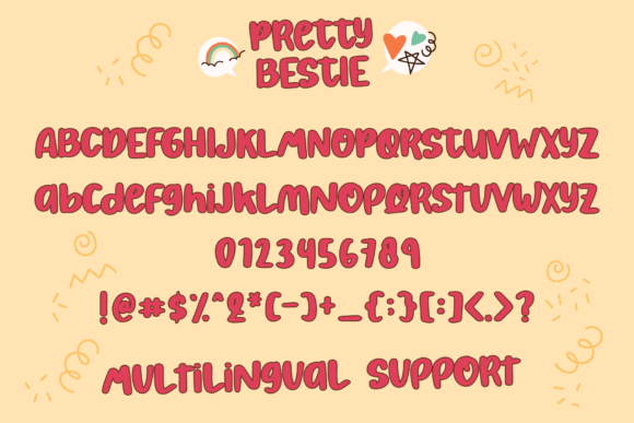 Pretty Bestie Font Poster 5