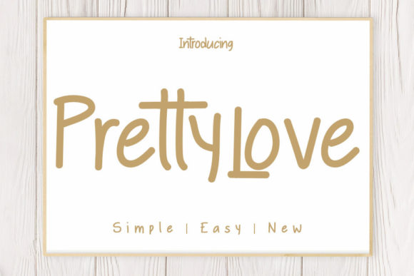 Pretty Love Font Poster 1