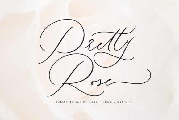Pretty Rose Font Poster 1