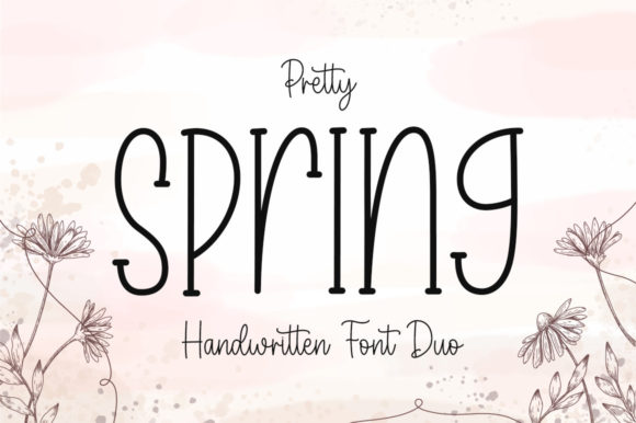 Pretty Spring Font Poster 1