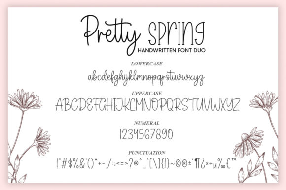 Pretty Spring Font Poster 7
