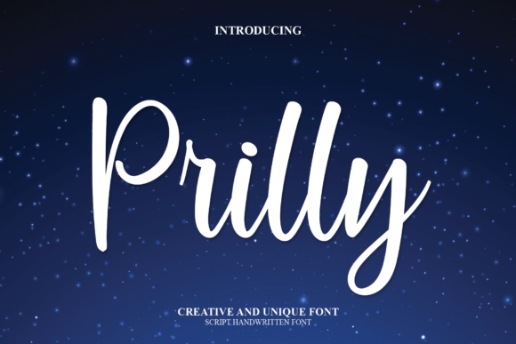 Prilly Font Poster 1