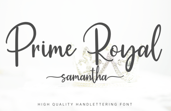Prime Royal Samantha Font Poster 1