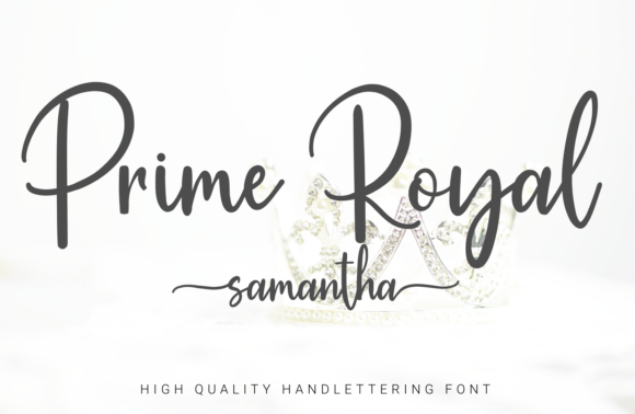 Prime Royal Samantha Font Prime Royal Samantha Font Poster 1