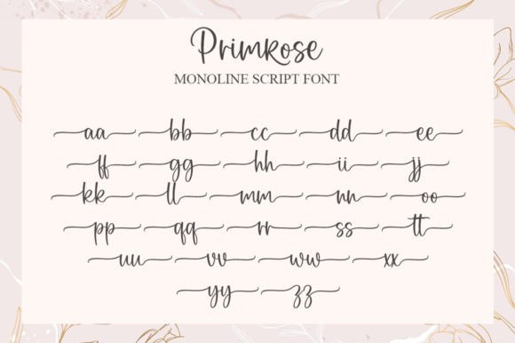 Primrose Font Poster 7