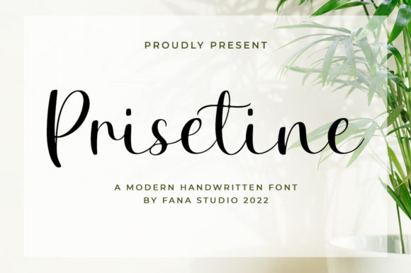 Prisetine Font Poster 1