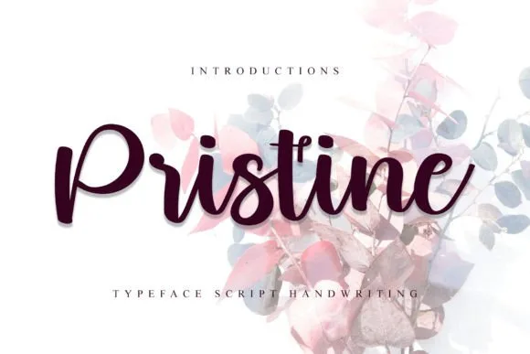 Pristine Font Pristine Font Poster 1