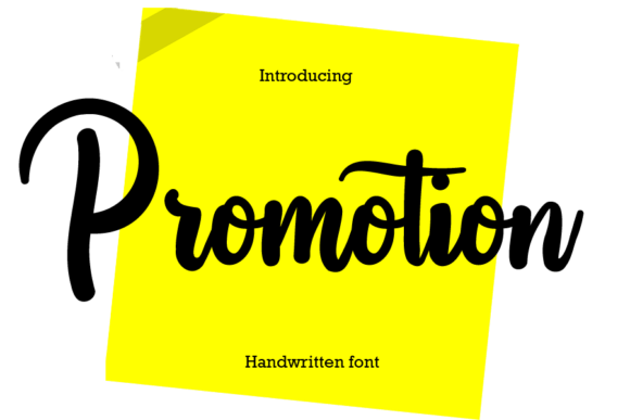Promotion Font