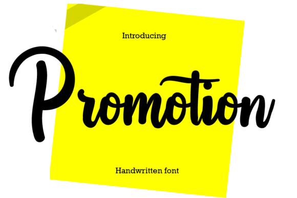 Promotion Font Poster 1