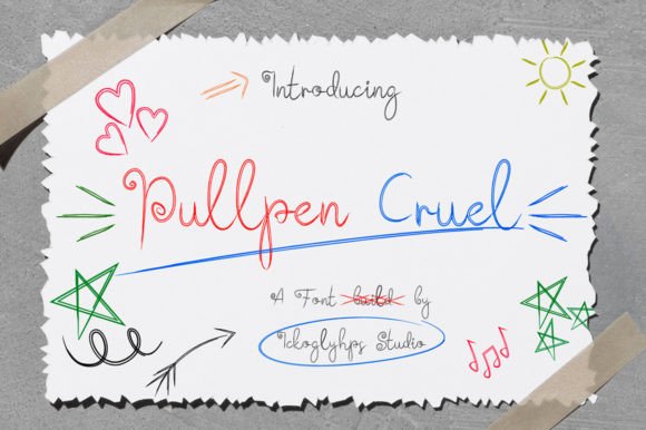 Pullpen Cruel Font Poster 1