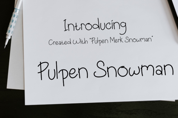 Pulpen Snowman Font