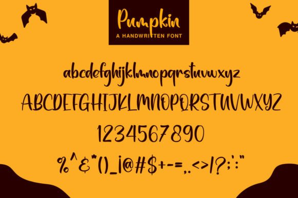 Pumpkin Font Poster 7