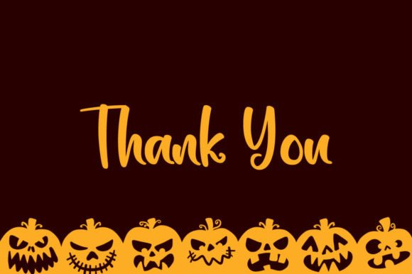 Pumpkin Font Poster 8