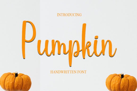 Pumpkin Font Poster 1