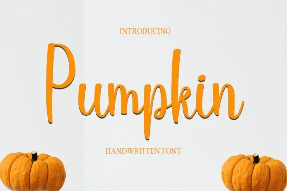 Pumpkin Font Pumpkin Font Poster 1