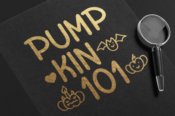 Pumpkin Font Poster 3