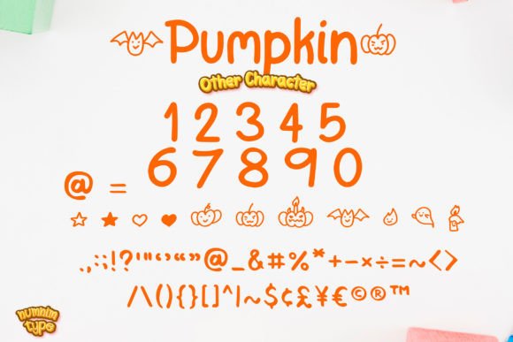 Pumpkin Font Poster 8