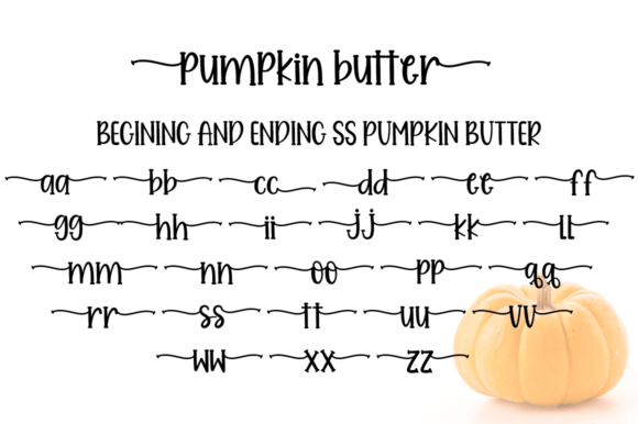 Pumpkin Butter Font Poster 5