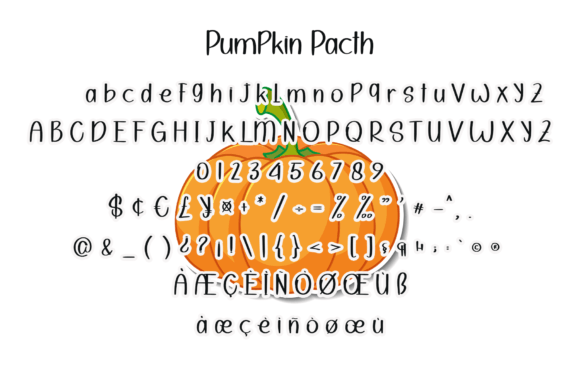 Pumpkin Pacth Font Poster 6