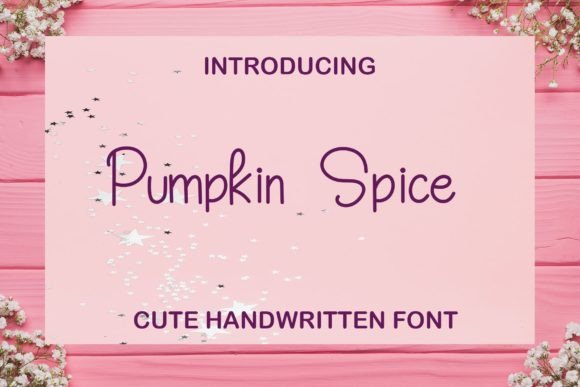 Pumpkin Spice Font Poster 1