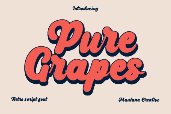 Pure Grapes Font Poster 1