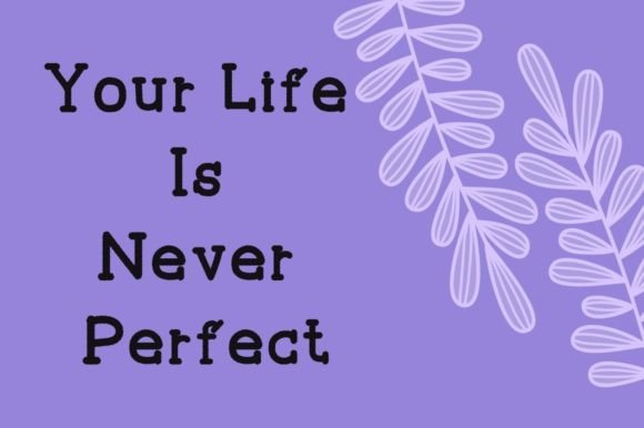Purple Floral Font Poster 2