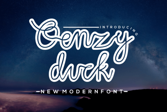 Qenzyduck Font Poster 1