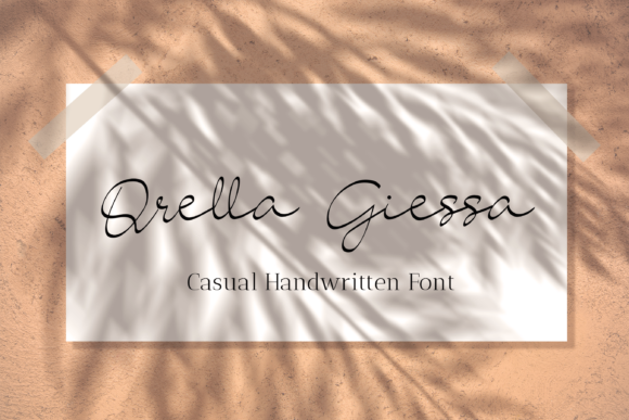 Qrella Giessa Font Qrella Giessa Font Poster 1