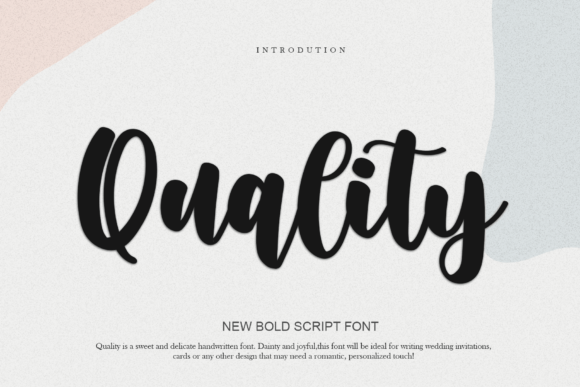 Quality Font Poster 1